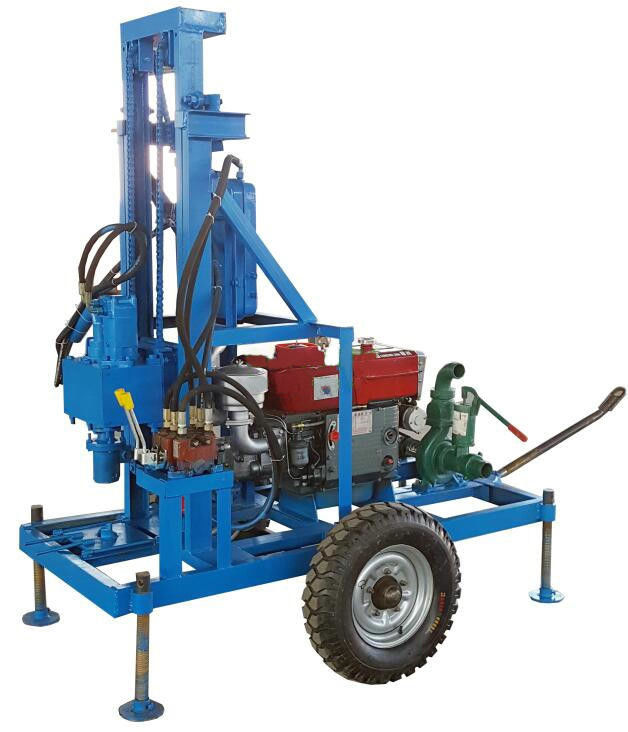 Hệ thống vận hành thủy lực Máy khoan nước 150m Độ sâu cho nông nghiệp tưới tiêu khoan giếng