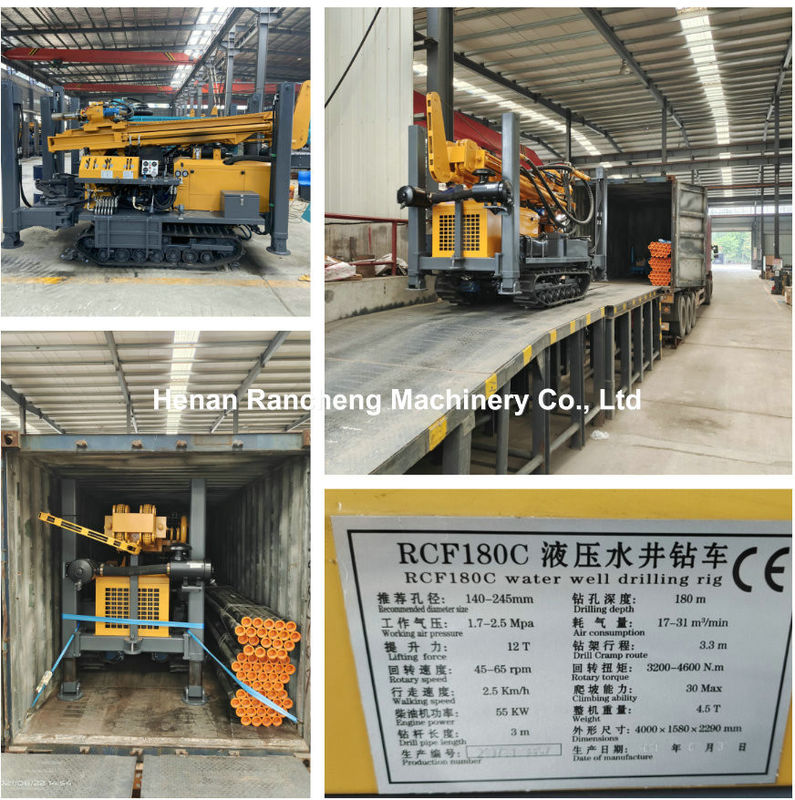 180m Deep Rock RCF180C Crawler Di chuyển đa chức năng nước khoan khoan trong kho