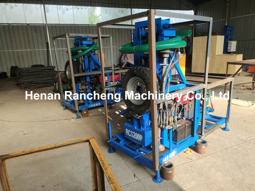 Hệ thống vận hành thủy lực Máy khoan nước 150m Độ sâu cho nông nghiệp tưới tiêu khoan giếng