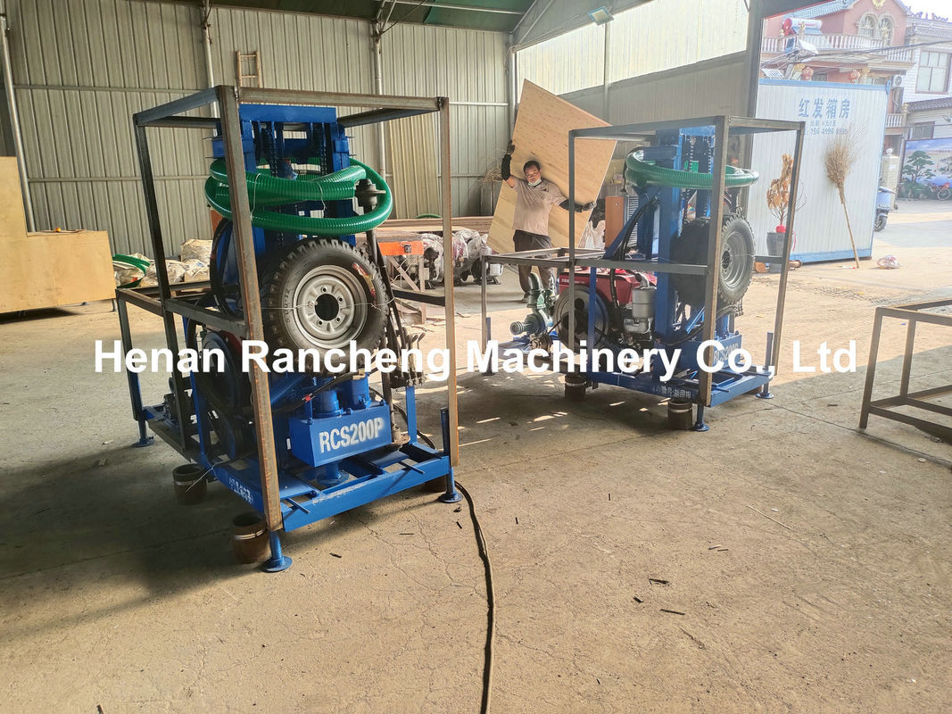 Hệ thống vận hành thủy lực Máy khoan nước 150m Độ sâu cho nông nghiệp tưới tiêu khoan giếng