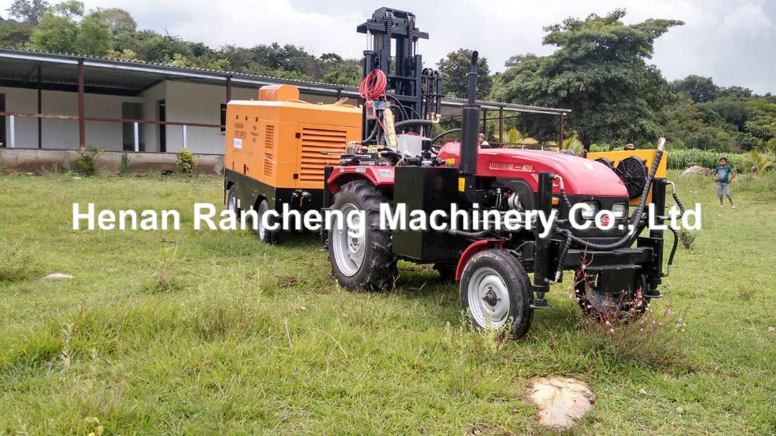 200m Độ sâu 40HP động cơ diesel Máy khoan giếng nước thủy lực với xe ba bánh