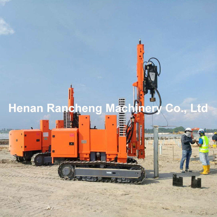 114HP Máy khoan khoan / Máy điều khiển đống quang điện / Máy / Thiết bị để lắp đặt đống năng lượng mặt trời