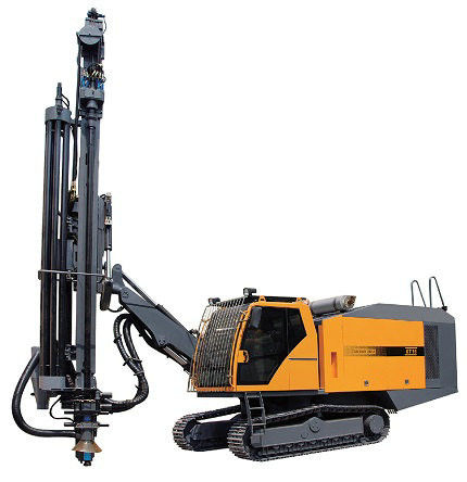 Crawler loại đá DTH khoan 298KW Cu-mmins động cơ 35m Độ sâu khoan