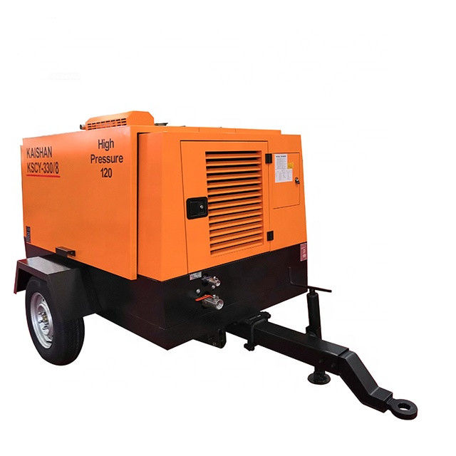 9. 2m3 / phút Công suất khoan máy nén không khí Yuchai 88KW 8bar áp suất làm việc
