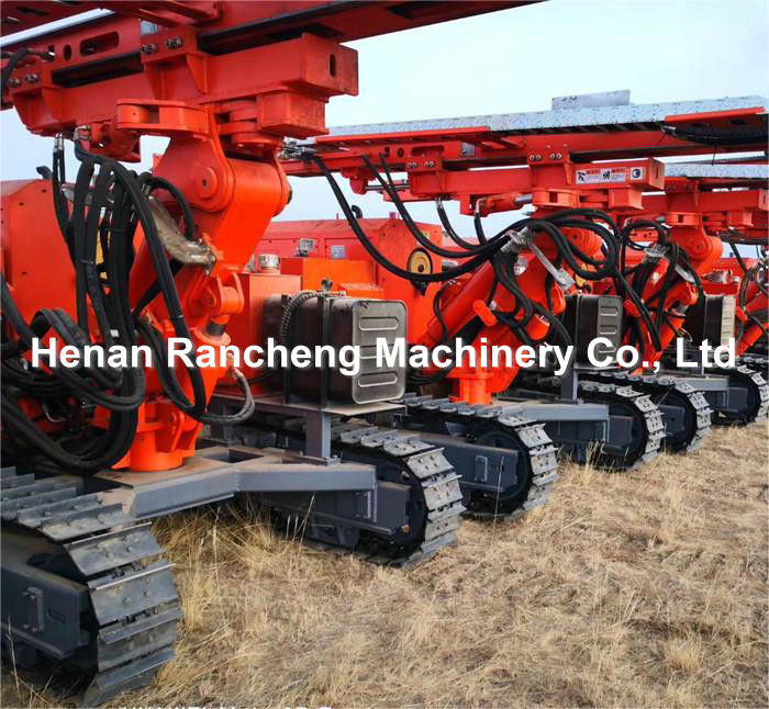 Thiết bị lái xe đống năng lượng mặt trời bằng thủy lực 88KW Động cơ Yuchai 20 - 100m Độ sâu khoan