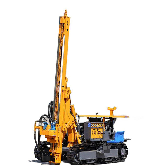 150m Độ sâu khoan 90 - 200mm Bore Dia Solar Pile Driver 75KW Crawler Drilling Rig