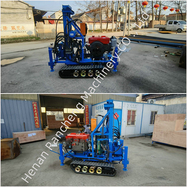 Máy khoan thủy lực nhỏ 160m Độ sâu Máy đào nước Máy thu thập thông tin Máy khoan giếng nước được lắp đặt Để bán