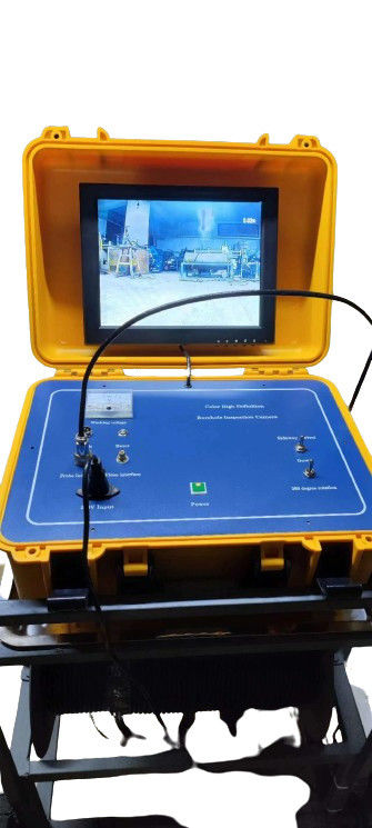 Camera kiểm tra giếng 300m Camera dưới nước với máy kéo điện và hộp điều khiển chính bằng hợp kim nhôm