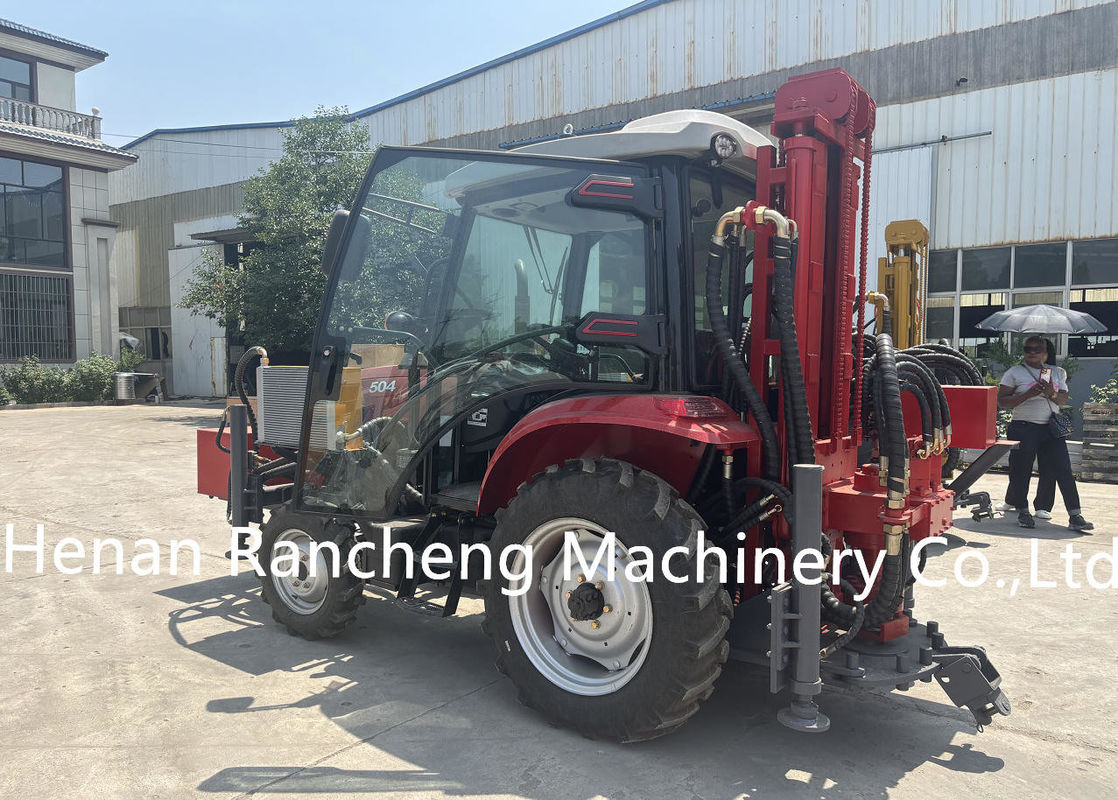 260m Full Hydraulic Trailer Mounted Water Well Borehole Drilling Rig Machine cho bùn và khí khoan
