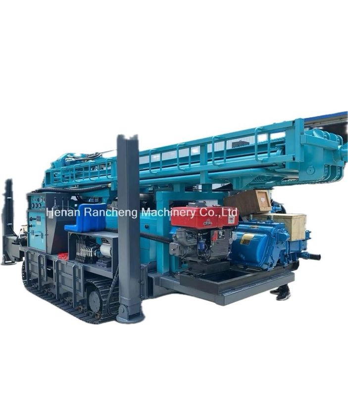 Deep Hydraulic Borehole DTH Water Well Drilling Crawler Type 350m Rig khoan