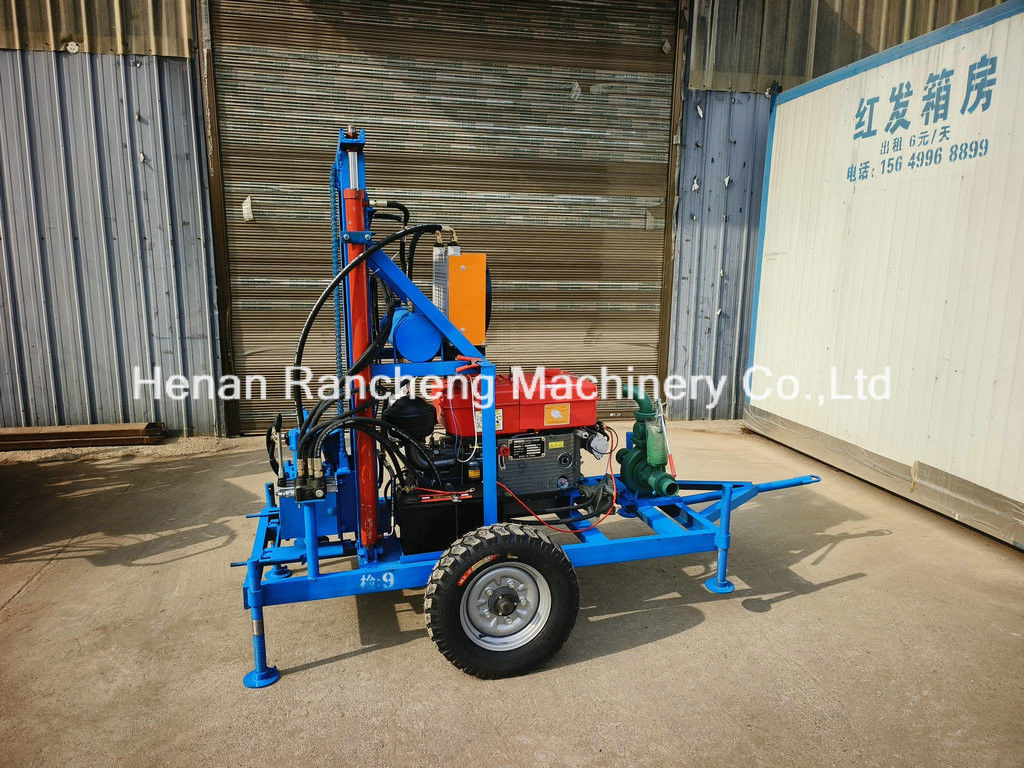 150m Độ sâu khoan Máy khoan giếng nước di động với đường kính lỗ khoan 450mm