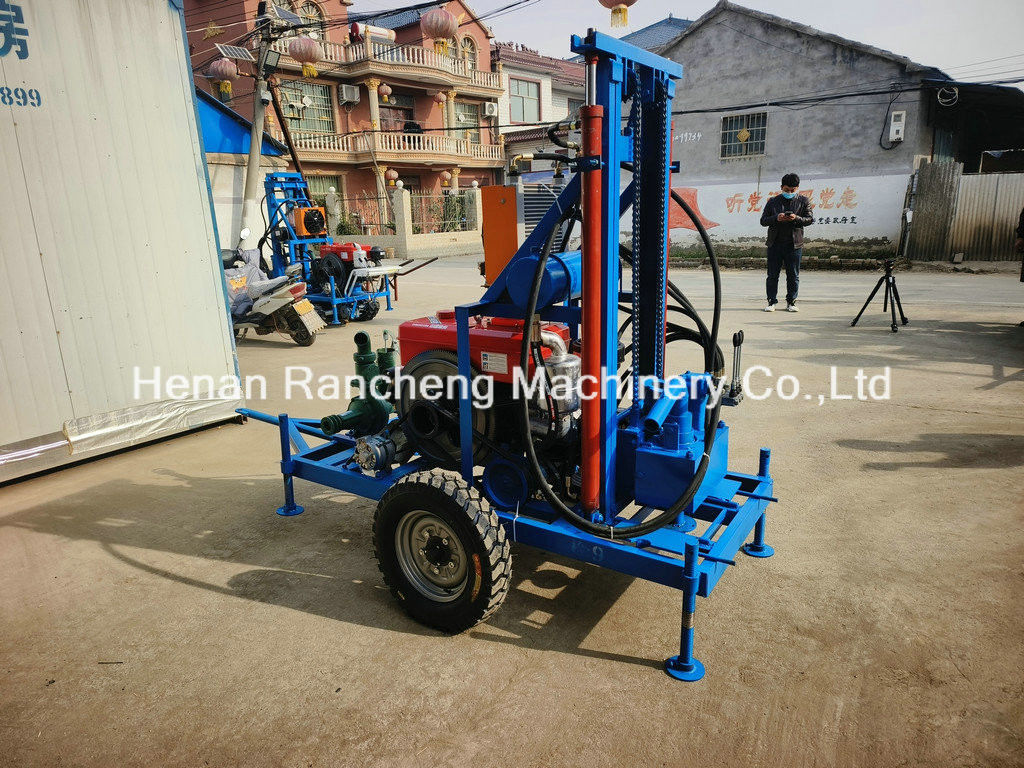 150m Độ sâu khoan Máy khoan giếng nước di động với đường kính lỗ khoan 450mm