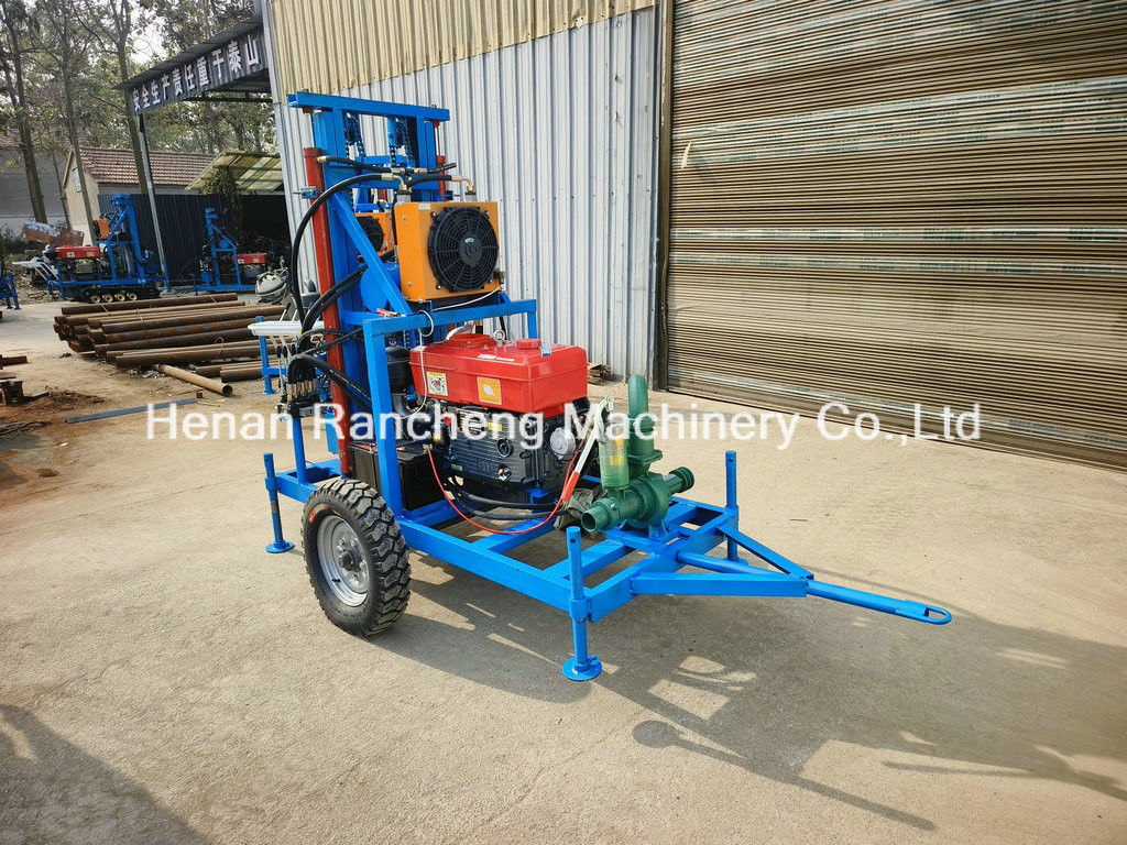 150m Độ sâu khoan Máy khoan giếng nước di động với đường kính lỗ khoan 450mm
