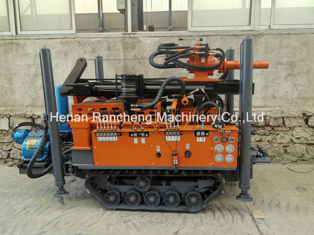 Máy khoan giếng nước Mini Crawler 180m với động cơ YuChai 77.3KW cho lỗ khoan