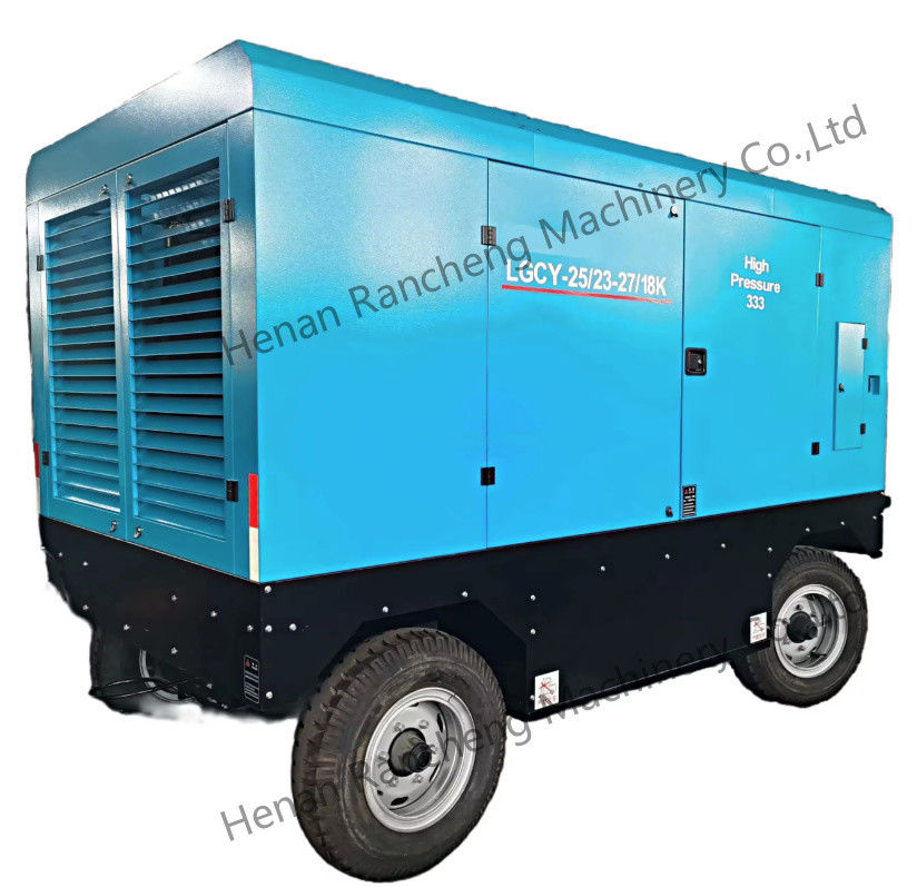 LGCY-25/23-27/18K 360HP Cummins hai giai đoạn diesel vít máy nén không khí di động cho Jack Hammer / khoan