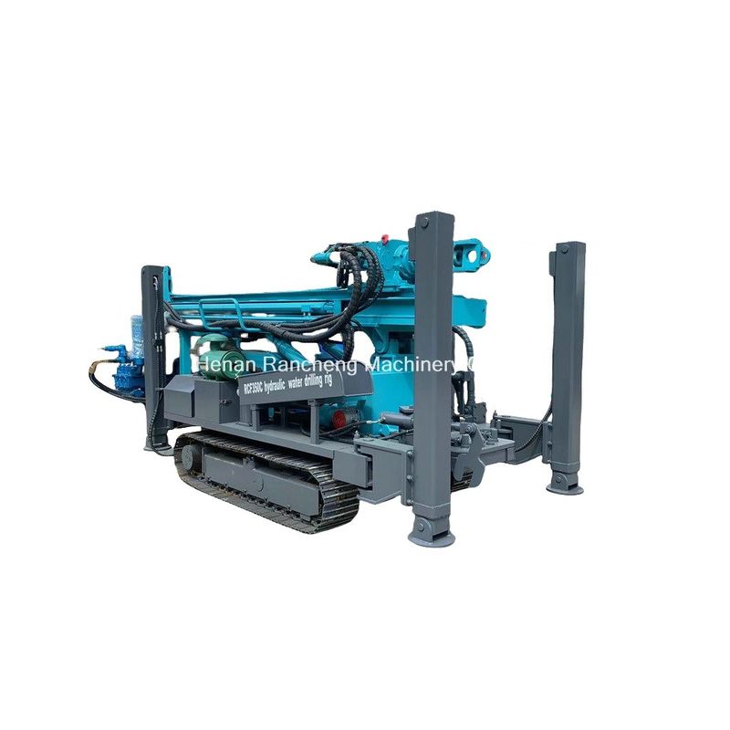Hiệu quả và độ tin cậy Độ sâu 350m Máy khoan giếng nước được gắn trên crawler với động cơ Yuchai 91KW
