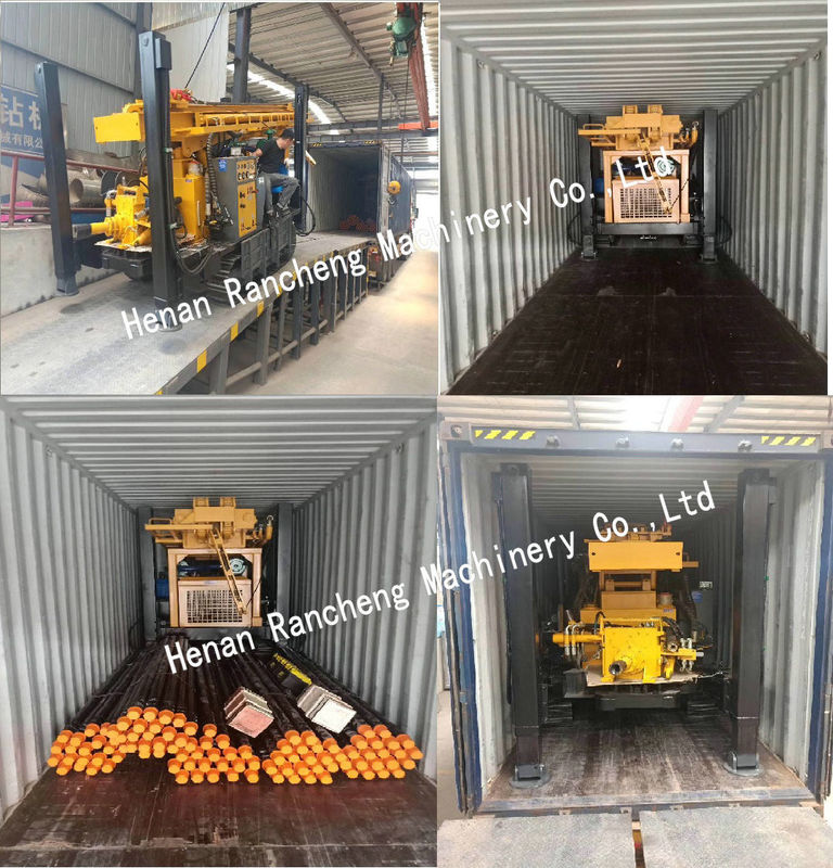 118kw Động cơ diesel Máy khoan nước sâu 450m Máy khoan giếng / Máy khoan mỏ