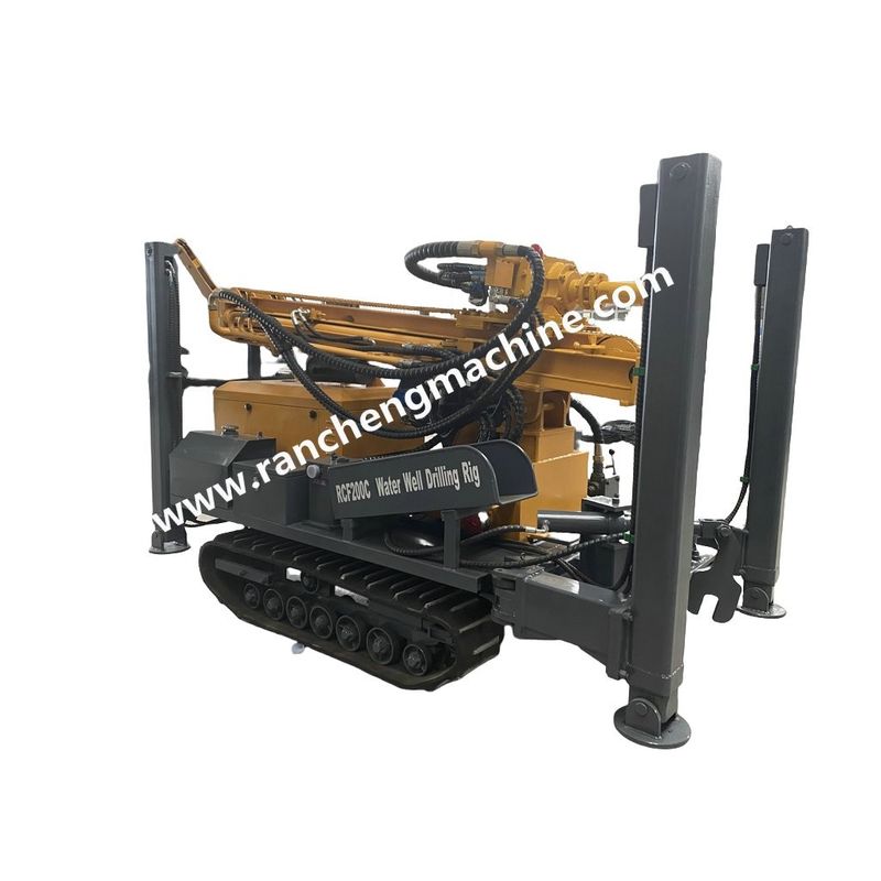 Công cụ khoan giếng nước sâu 200m hiệu suất cao với động cơ diesel YuChai 58KW