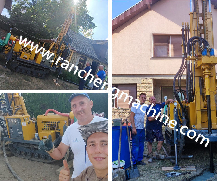 Hiệu suất khoan cao 150m Diesel Deep Hydraulic Drilling Rig Mountain And Rock Water Well Drilling Rig Machine