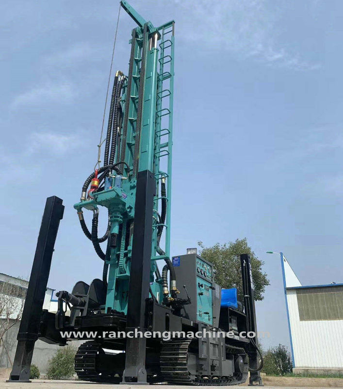Máy khoan đá độ sâu 280m Không khí DTH Nước giếng khoan lỗ khoan