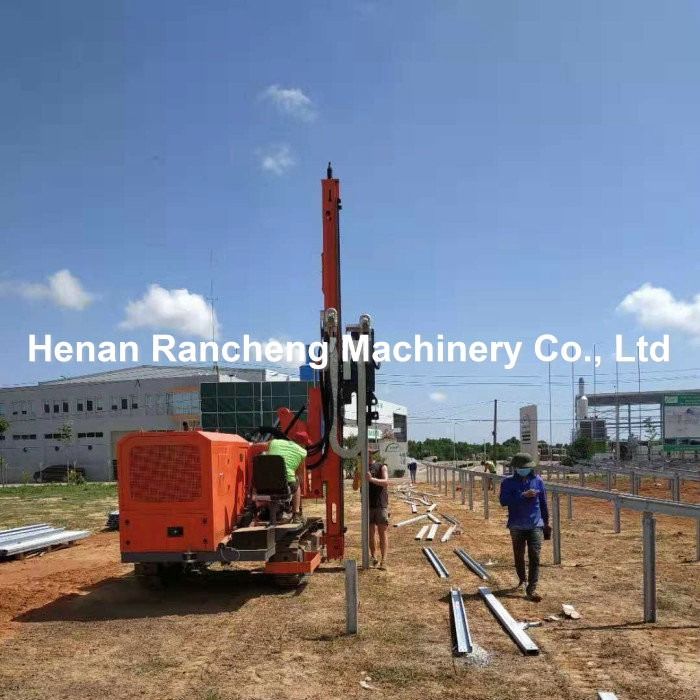 Hydraulic Drilling Rig Quotation RC260Y Model Cả hai Rotary Drilling And Ramming Ramming Head For Max 6m Ramming Pipe