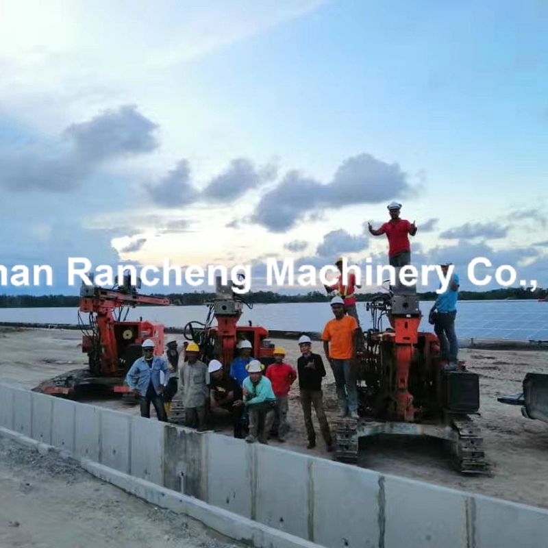 Hydraulic Drilling Rig Quotation RC260Y Model Cả hai Rotary Drilling And Ramming Ramming Head For Max 6m Ramming Pipe