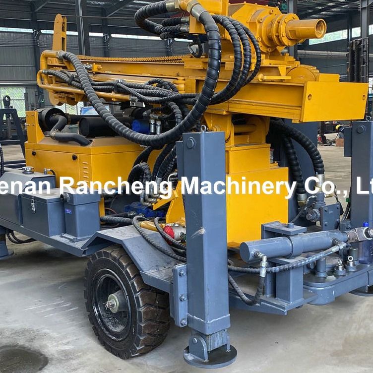 220m 65KW Quanchai động cơ bánh xe gắn nước giếng khoan giếng với lực nâng 13T