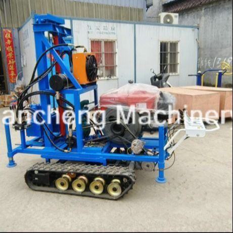 150m Độ sâu đập và xoay loại cao su Crawler gắn trên giàn khoan nước
