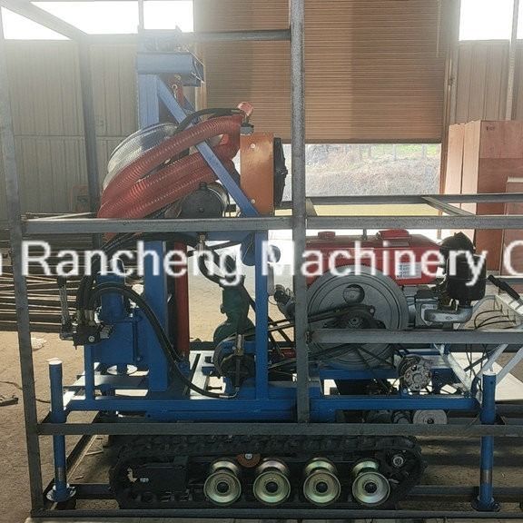 150m Độ sâu đập và xoay loại cao su Crawler gắn trên giàn khoan nước