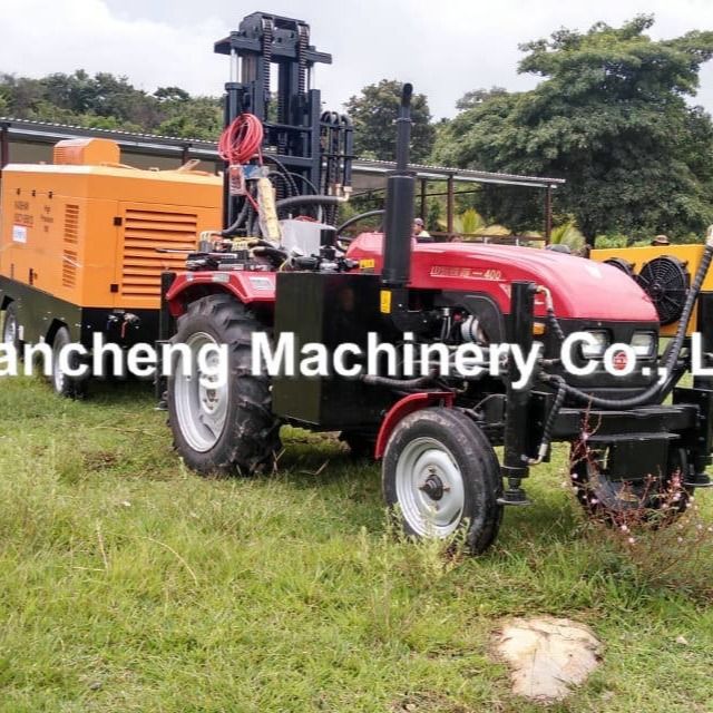 200m Classic Water Borehole Drill Rig Máy kéo gắn nước giếng khoan