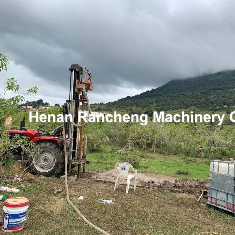 200m Classic Water Borehole Drill Rig Máy kéo gắn nước giếng khoan