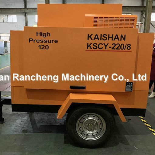 1400kg Máy nén khí diesel di động 55KW cho áp suất làm việc 8Bar