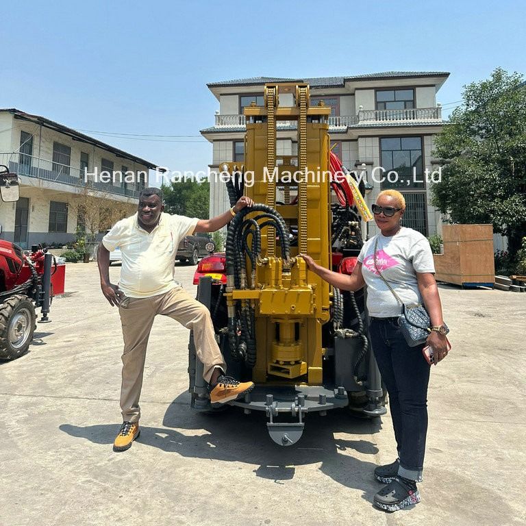 Máy khoan được gắn trên máy kéo có khả năng khoan 200m Độ sâu giếng nước khoan giếng