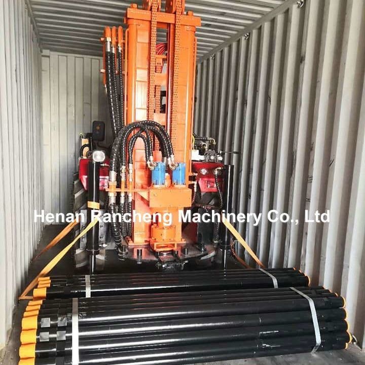 Máy kéo điều khiển từ xa Máy khoan giếng nước 260m Máy khoan giếng nước nông nghiệp và khí nén
