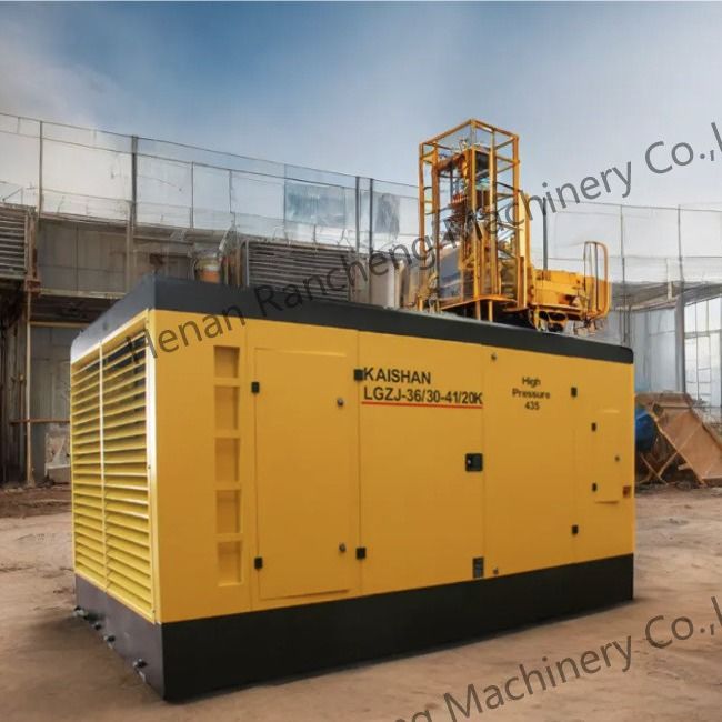 Bộ nén không khí vít di động 30bar với động cơ Cu-mmins 550HP cho giếng sâu
