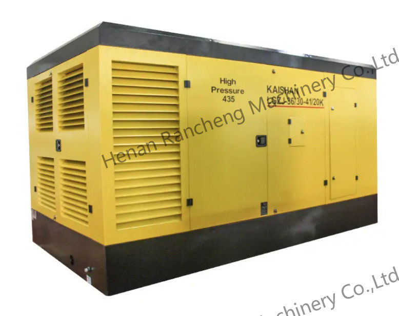 Bộ nén không khí vít di động 30bar với động cơ Cummins 550HP cho giếng sâu