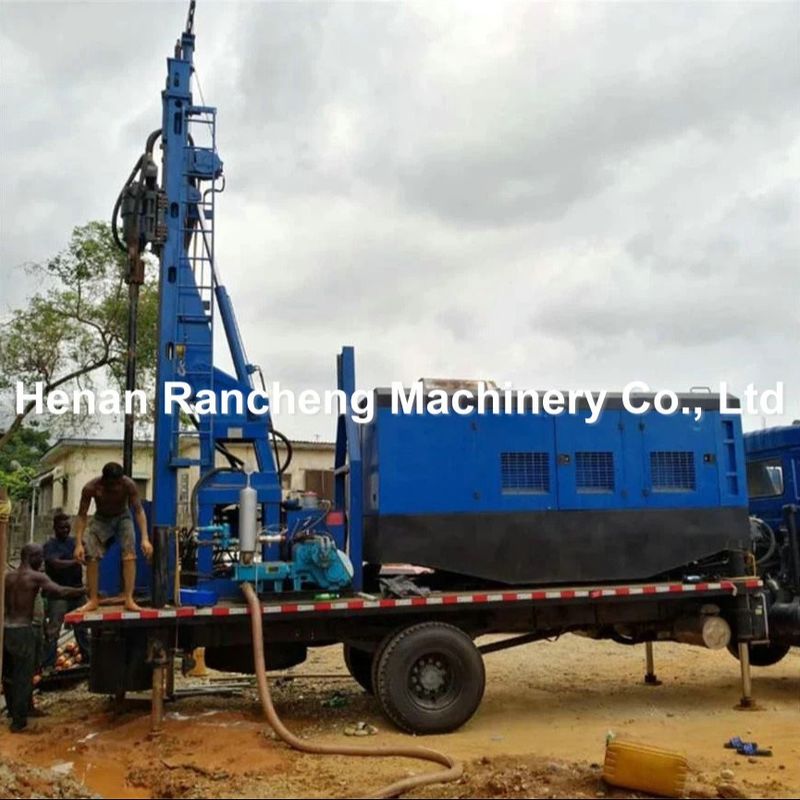 200m nước sâu giếng khoan Rig với 118HP Cu-mmins cho 115-350mm khoan