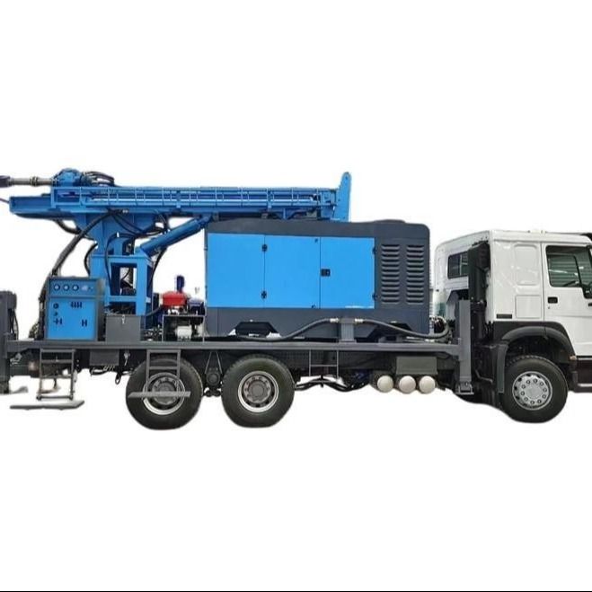 200m nước sâu giếng khoan Rig với 118HP Cu-mmins cho 115-350mm khoan