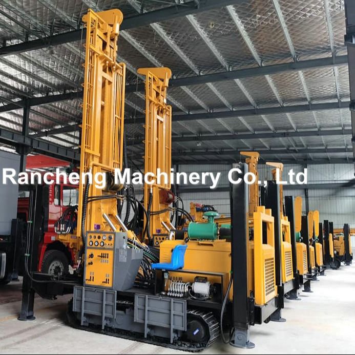 RCF800C Multi Functional Drilling Rig 800m Depth Hydraulic Borehole Rig Với động cơ Cu-mmins 154KW