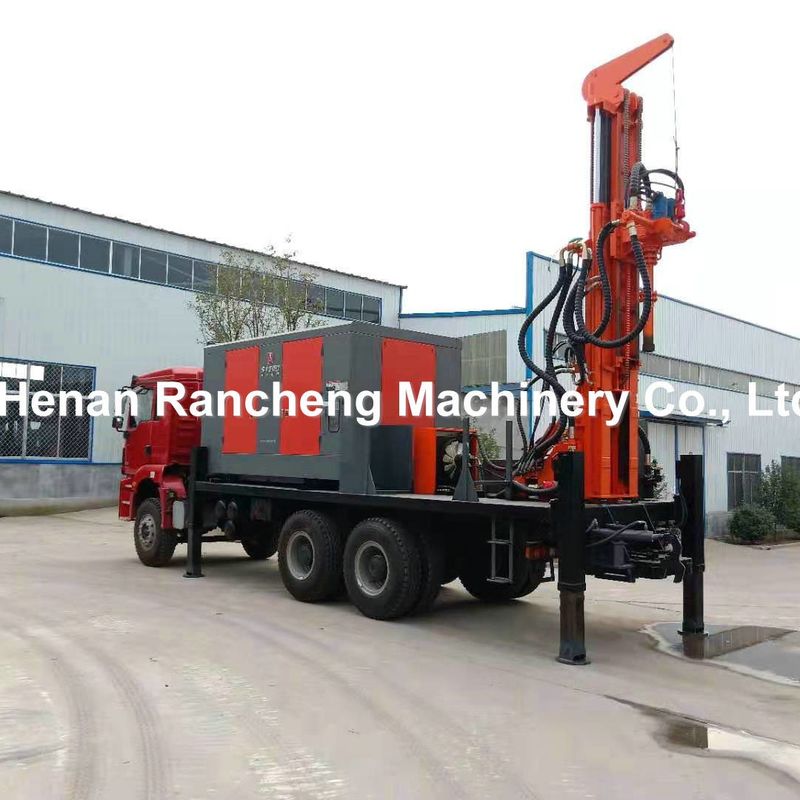 DTH Truck nước giếng khoan máy với máy nén không khí cho 200m