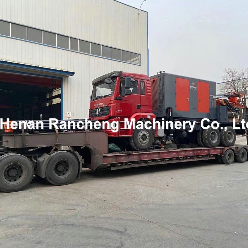 DTH Truck nước giếng khoan máy với máy nén không khí cho 200m