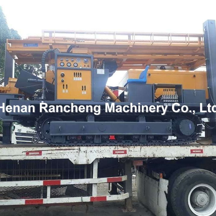 800m Depth Crawler Pneumatic Water Well Drilling Rig với máy nén không khí hoặc bơm bùn