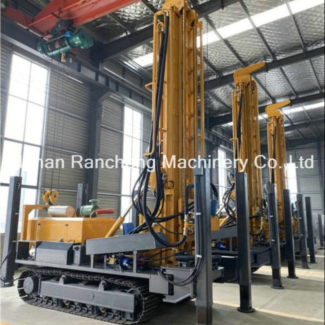 Động cơ diesel đa chức năng khoan giếng nước Rig Crawler gắn máy với động cơ Yuchai 118KW