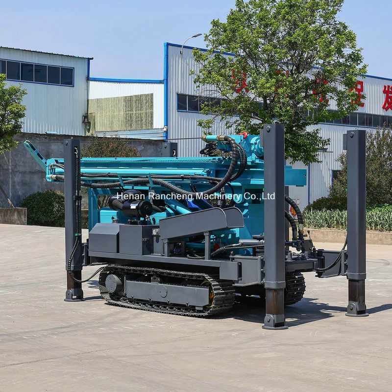 280m Đường khoan giếng nước Diesel Điện thủy lực CE / ISO được chứng nhận cho làng / tưới tiêu