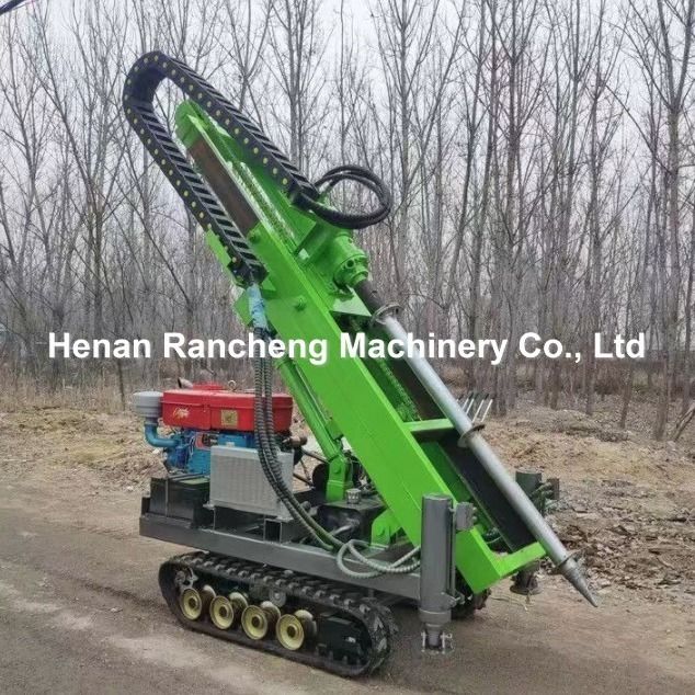 1.2T 30m 30HP động cơ năng lượng Crawler năng lượng mặt trời với 4 chân thủy lực