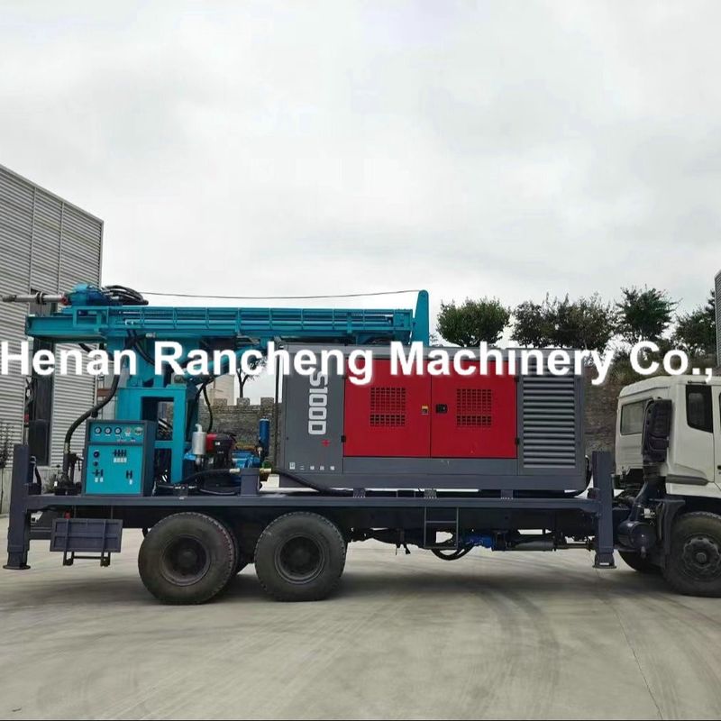 Máy khoan giếng nước thủy lực đầy đủ lỗ khoan sâu 500m xe tải gắn trên giếng nước khoan giếng