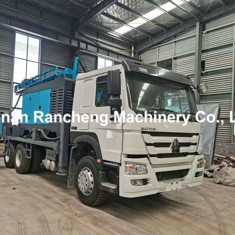 Máy khoan giếng nước thủy lực đầy đủ lỗ khoan sâu 500m xe tải gắn trên giếng nước khoan giếng