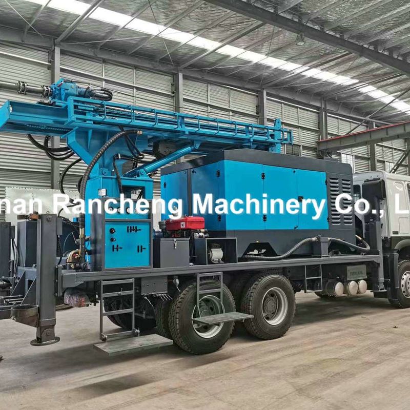 Máy khoan giếng nước thủy lực đầy đủ lỗ khoan sâu 500m xe tải gắn trên giếng nước khoan giếng