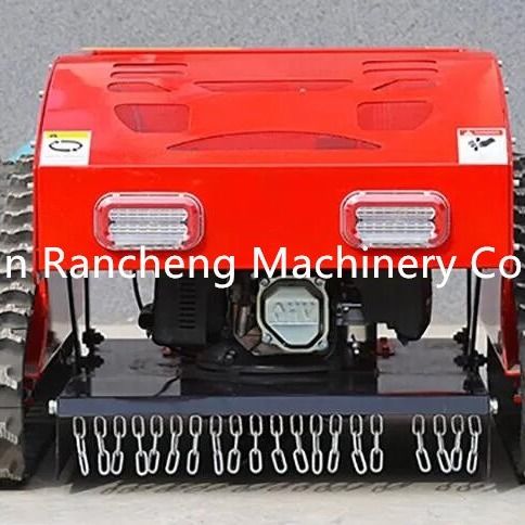 Máy cắt cỏ hybrid bốn bánh điều khiển từ xa loại Crawler (động cơ xăng + động cơ điện)