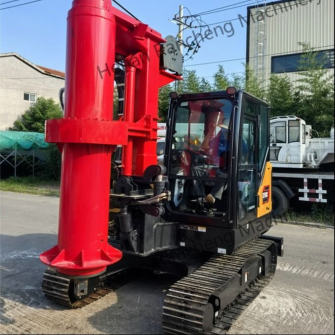 RCQ-10C Máy khoan cối mini thủy lực Độ sâu 10m Với động cơ Kubota 36KW Sany SY60C Chassis Excavator